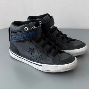 Rare Color - Converse Pro Blaze Kids Black and Blue Velcro High-Top Sneakers